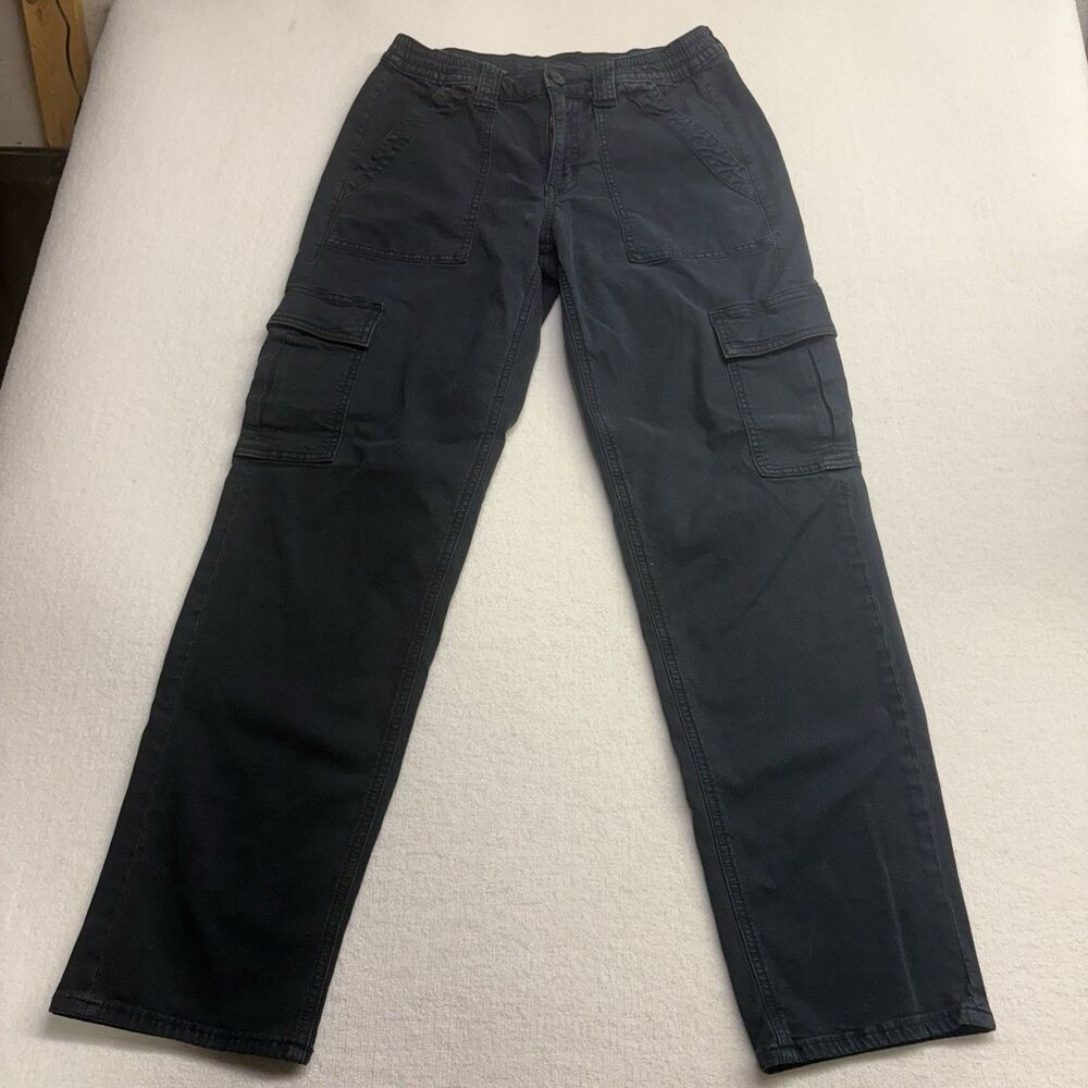 American Eagle Cargo Mid Rise Navy Pants- 6